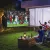  100 Zoll 16:9 HD 4K/8K Projektor-Leinwand mit Ständer, tragbare doppelseitige Leinwand mit klappbaren Stativen, Weiß