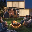  100 Zoll 16:9 HD 4K/8K Projektor-Leinwand mit Ständer, tragbare doppelseitige Leinwand mit klappbaren Stativen, Weiß