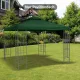 Cseretető 3x3m-es pavilonhoz, vízlepergető pavilontető fém pavilonhoz, póttető kerti pavilonhoz, partisátorhoz, kerti sátorhoz, poliészter, sötétzöld