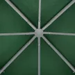Cseretető 3x3m-es pavilonhoz, vízlepergető pavilontető fém pavilonhoz, póttető kerti pavilonhoz, partisátorhoz, kerti sátorhoz, poliészter, sötétzöld