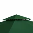 Cseretető 3x3m-es pavilonhoz, vízlepergető pavilontető fém pavilonhoz, póttető kerti pavilonhoz, partisátorhoz, kerti sátorhoz, poliészter, sötétzöld