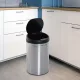 Szenzoros, 30 literes, automata szemetes lágyan záródó fedéllel, mozgásérzékelővel, vízálló hulladékgyűjtő irodába, hálószobába, konyhába, fekete+ezüst