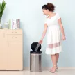 Szenzoros, 30 literes, automata szemetes lágyan záródó fedéllel, mozgásérzékelővel, vízálló hulladékgyűjtő irodába, hálószobába, konyhába, fekete+ezüst