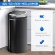 42 literes szenzoros szemetes, automata hulladékgyűjtő, rozsdamentes acél konyhai szemetes infravörös érzékelővel, konyhába, étkezőbe
