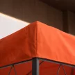 Póttető kerti pavilonokhoz 3x4m poliészter kávé színű