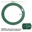 Trambulin élvédő Ø305 cm széles, szakadásálló, UV-álló rugós huzat, vízlepergető, trambulin kiegészítő, élvédő, biztonsági háló, kerti trambulin alkatrészek, zöld, lyuk nélkül