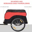 Szállító utánfutó, teherutánfutó, kerékpár utánfutó, teherkerékpár utánfutó, CargoTrailer (piros-fekete)