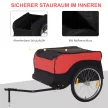 Szállító utánfutó, teherutánfutó, kerékpár utánfutó, teherkerékpár utánfutó, CargoTrailer (piros-fekete)