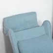 Gyerekkanapé, gyerekfotel lábtartóval, kartámasszal, állítható háttámlával, dönthető fotel, gyerekkanapé, szék, heverő, gyerekkanapé 3-5 éves fiúknak és lányoknak, kék