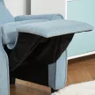 Gyerekkanapé, gyerekfotel lábtartóval, kartámasszal, állítható háttámlával, dönthető fotel, gyerekkanapé, szék, heverő, gyerekkanapé 3-5 éves fiúknak és lányoknak, kék