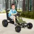 Gokart pedálos autó kézifékkel, előre- és hátrameneti fokozattal, gyermekjármű, pedálos autó állítható üléssel 3-6 éves gyermekeknek, 99 x 65 x 56 cm, zöld