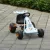 Gokart pedálos autó kézifékkel, állítható üléssel, pedállal, előre- és hátrameneti fokozattal, pedálos gokart, gyermekjármű, gyermekjáték, pedálos gokart 3 éves kortól, világoskék
