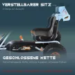 Gokart pedálos autó kézifékkel, állítható üléssel, pedállal, előre- és hátrameneti fokozattal, pedálos gokart, gyermekjármű, gyermekjáték, pedálos gokart 3 éves kortól, világoskék