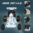 Gokart pedálos autó kézifékkel, állítható üléssel, pedállal, előre- és hátrameneti fokozattal, pedálos gokart, gyermekjármű, gyermekjáték, pedálos gokart 3 éves kortól, világoskék