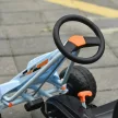 Gokart pedálos autó kézifékkel, állítható üléssel, pedállal, előre- és hátrameneti fokozattal, pedálos gokart, gyermekjármű, gyermekjáték, pedálos gokart 3 éves kortól, világoskék