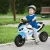 Gyermekjármű zenével és fényszórókkal, versenymotoros dizájnnal, 20 kg-ig, 18-36 hónapos korig, kék
