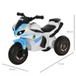 Gyermekjármű zenével és fényszórókkal, versenymotoros dizájnnal, 20 kg-ig, 18-36 hónapos korig, kék