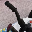 Gyermekjármű zenével és fényszórókkal, versenymotoros dizájnnal, 20 kg-ig, 18-36 hónapos korig, kék