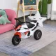 Futóbicikli, gyerekjáték, gyerekmotor, 18-36 hónapos korig, zene/fények, 20 kg-ig, fehér/piros