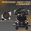 Mercedes-Benz G350 tolókaros gyermekjármű, 3 az 1-ben gyermekjármű kormánykerékkel, 18-36 hónapos gyermekeknek, fekete