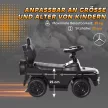Mercedes-Benz G350 tolókaros gyermekjármű, 3 az 1-ben gyermekjármű kormánykerékkel, 18-36 hónapos gyermekeknek, fekete