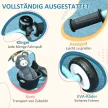 Tricikli 2-5 éves gyermekeknek, állítható magasságú ülés, csengő, kerékpárkosár, fém váz, kék