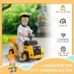 Elektromos dömper gyerekeknek, billenő rakfelülettel, max. 3 km/h, fényszórókkal, kürttel, sárga, 74,5 x 36 x 43,5 cm