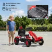 Gokart pedálos autó kézifékkel, állítható üléssel, előre- és hátrameneti fokozattal, 50 kg-ig, 5-12 éves gyermekek számára, piros
