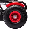 Gokart pedálos autó kézifékkel, állítható üléssel, előre- és hátrameneti fokozattal, 50 kg-ig, 5-12 éves gyermekek számára, piros