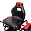 Gokart pedálos autó kézifékkel, állítható üléssel, előre- és hátrameneti fokozattal, 50 kg-ig, 5-12 éves gyermekek számára, piros