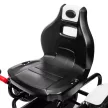 Gokart pedálos autó kézifékkel, állítható üléssel, előre és hátrameneti fokozattal, 50 kg-ig, 5-12 éves gyermekek számára, fehér