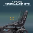 Gokart, gyermekjármű állítható üléssel, pedálos jármű, pedálos autó kézifékkel, 3-8 éves korig, kültéri, fekete