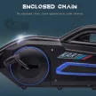 Pedálos gokart előre és hátramenettel, 3-8 éves gyermekek számára, kék