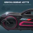 Gokart, gyermekjármű állítható üléssel, pedálos jármű, pedálos autó kézifékkel, 3-8 éves korig, kültéri, rózsaszín