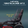 Pedálos gokart előre és hátramenettel, 3-8 éves gyermekek számára, piros