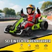 4 V-os elektromos gokart gyerekeknek, akár 12 km/h sebességgel, gokart drift funkcióval, 2 motorral, állítható üléssel, lágyindítással
