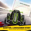 4 V-os elektromos gokart gyerekeknek, akár 12 km/h sebességgel, gokart drift funkcióval, 2 motorral, állítható üléssel, lágyindítással
