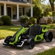 4 V-os elektromos gokart gyerekeknek, akár 12 km/h sebességgel, gokart drift funkcióval, 2 motorral, állítható üléssel, lágyindítással
