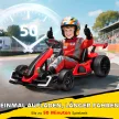 Gyerek gokart, elektromos gokart kürttel és zenei funkcióval, állítható ülés, 12 km/h-ig, műanyag, fém, piros