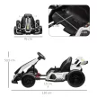 4 V-os elektromos gokart gyerekeknek, akár 12 km/h sebességgel, gokart drift funkcióval, 2 motorral, állítható üléssel, lágyindítással