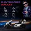 4 V-os elektromos gokart gyerekeknek, akár 12 km/h sebességgel, gokart drift funkcióval, 2 motorral, állítható üléssel, lágyindítással