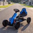 Elektromos gokart gyerekeknek, 3-5 km/h, 2 irányban állítható sebességgel, biztonsági övvel, EVA kerekekkel, 3-8 gyermek számára