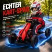 Elektromos gokart gyerekeknek, 3-5 km/h, 2 irányban állítható sebességgel, biztonsági övvel, EVA kerekekkel, 3-8 gyermek számára