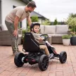  Elektro Go-Kart für Kinder 3-5km/h Gokart mit 2-Fach verstellbarem Geschwindigkeit, Sicherheitsgurt, EVA-Räder für 3-8