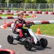  Elektro Go-Kart für Kinder 3-5km/h Gokart mit 2-Fach verstellbarem Geschwindigkeit, Sicherheitsgurt, EVA-Räder für 3-8