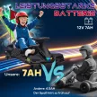 Elektromos gyerek gokart, gumikerekekkel, 3-8 km/h, világítással és zenei funkcióval, fekete