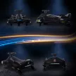 Elektromos gyerek gokart, gumikerekekkel, 3-8 km/h, világítással és zenei funkcióval, fekete