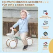 Futóbicikli, állítható üléssel, suttogó kerekekkel, 1-3 éves korig, 20 kg-ig, zöld/fehér