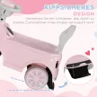 Gyermekeknek való autó, borulásvédelemmel, kürttel, csúszásgátló üléssel, 1,5-3 éves korig, 25 kg-ig, rózsaszín