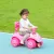  Rutschauto Kinder Rutschfahrzeug mit Musik Hupe, Licht Anti-Kipp-Schutz & Stauraum unter dem Sitz, 18-36 Monaten, Rosa